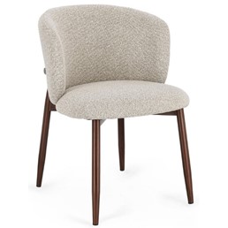 Krzesło AMALIA Brązowy/Beżowy