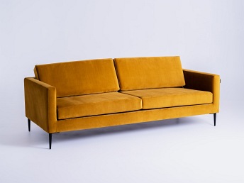 Sofa 3 os. Vergan 212x88x82 Marakuja/Czarny