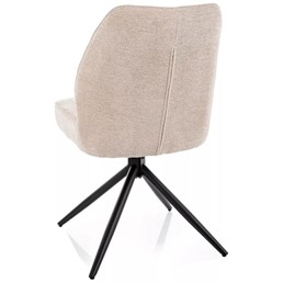 Krzesło JOHN Raven Beż/Czarny Mat