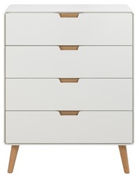 Komoda LOWELL z 5 Szufladami Biały