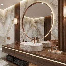 Umywalka Nablatowa MARCELA 60 KALLISTO Beżowy