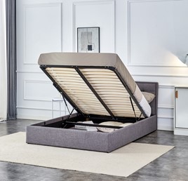 Łóżko PADVA z Pojemnikiem 140x200 cm Popielaty