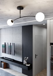 Lampa Sufitowa PREGOS 2 Czarny