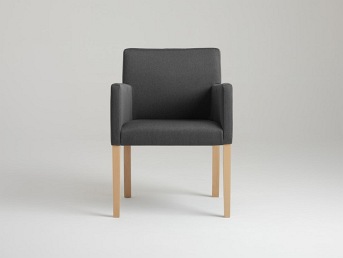 Fotel Wilton Arms 84 60x61x84 Karbon/Naturalny