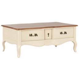 Stolik VENEZIA BIANCO VEB809K Beżowy/Brązowy