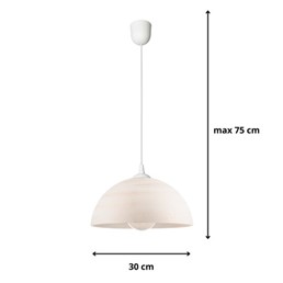 Lampa Wisząca MARGARET D Biały/Złoty