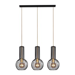 Lampa Wisząca ARVI BLACK K-4521 Czarny/Złoty