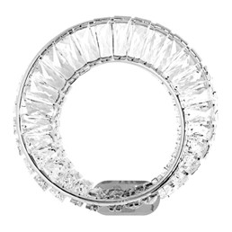 Lampa Ścienna WAVE Srebrny/Transparentny