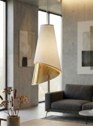 Lampa Wisząca MODA 3 Biały/Złoty