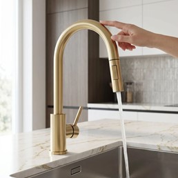 Bateria Kuchenna FRESH TOUCH Złoty Szczotkowany