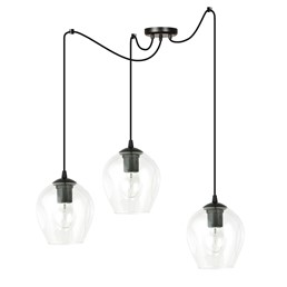 Lampa Wisząca LEVEL 3 Czarny/Transparentny