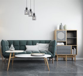 Lampa Wisząca BRUS K-5252 Czarny/Grafitowy