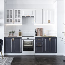 Zestaw Kuchnia VIKTORIA 240 Biały/Granatowy