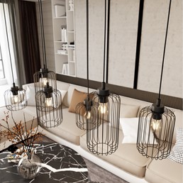 Lampa Wisząca VANDER 6 Czarny