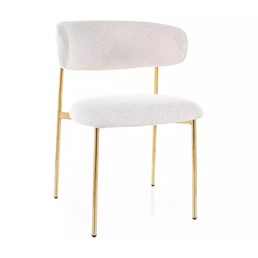 Krzesło ELTON Raven Beżowy/Złoty