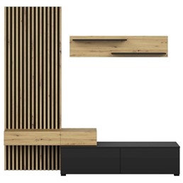 Zestaw Mebli CAMINO Dąb Artisan/Czarny