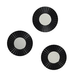 Zestaw 3 Luster Origami Czarny