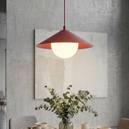 Lampa Wisząca MONO 1S Burgundowy/Opal