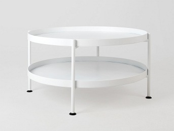 Stół Kawowy Hanna Metal 2-F 80x45 Biały