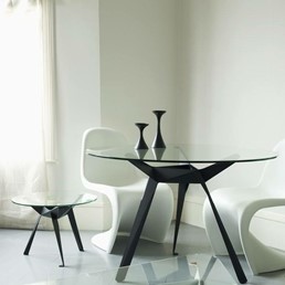 Stół TROY Fi90cm Czarny