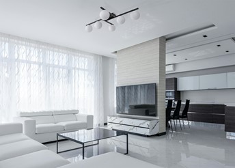 Lampa Sufitowa KORFU K-5461 Czarny/Biały