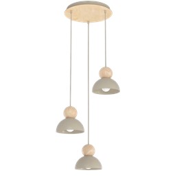 Lampa Wisząca KAKI 3PREM Beżowy