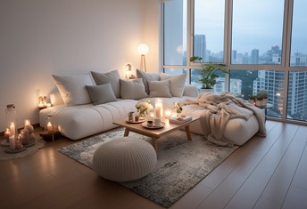 Dywan DECO RUGS Pure Mineral 4526 160x230 cm Szary/Niebieski