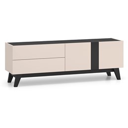 Szafka RTV FRESHION 05 Cashmere/Czarny