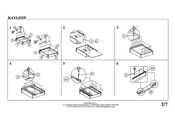 Łóżko z Szufladami Kayleon 165x217 Beżowy