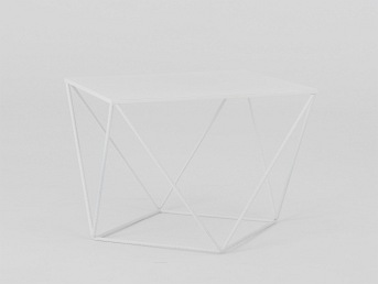 Stół Kawowy Daryl Metal 60x60 Biały