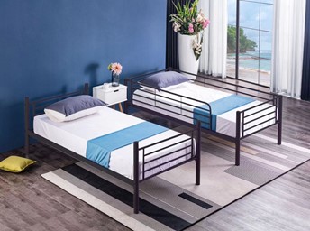 Łóżko Piętrowe BND006 Czarny