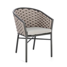 Krzesło Ogrodowe MARGALIDA Beżowy/Antracyt