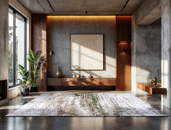 Dywan GRIFF CENTRAL GREEN 9797 80x150 cm Zielony/Biały