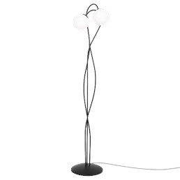 Lampa Podłogowa NELA K-5353 Czarny/Biały