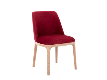 Krzesło Lulu 53x45x82 Soczysta Żurawina/Naturalny