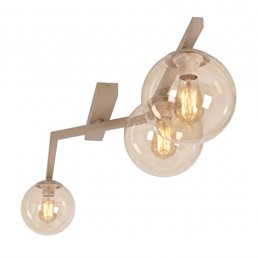 Lampa Sufitowa NATON 3 Beżowy/Miodowy