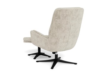 Fotel SUTON z Podnóżkiem Beżowy