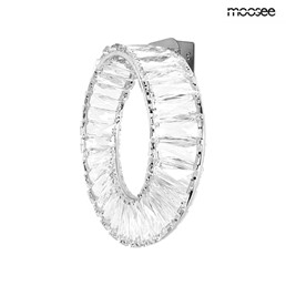 Lampa Ścienna WAVE Srebrny/Transparentny