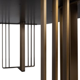 Stół Jadalniany MAVERICK 300x105cm Brąz/Złoty