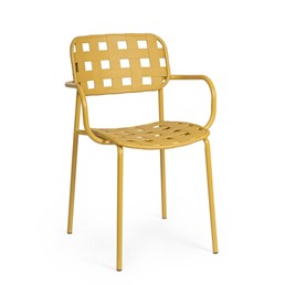 Krzesło Ogrodowe CLOVER ARM Żółty