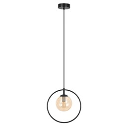 Lampa Wisząca VENTA K-5476 Czarny/Bursztynowy