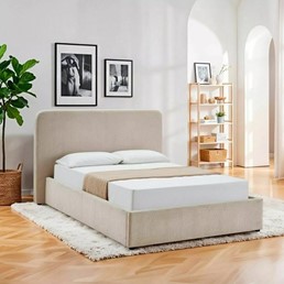 Łóżko LUMIA Raven 140x200cm Beżowy