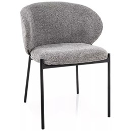 Krzesło KIOTO Szary/Czarny Mat