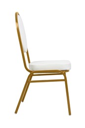 Krzesło Bankietowe/Konferencyjne HESTIA Biały/Złoty