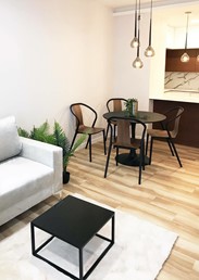 Stół IBIZA Okrągły 80 Czarny