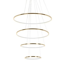 Lampa Wisząca RING SLIM M Złoty/Biały