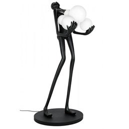 Lampa Podłogowa HUMAN Czarny/Biały