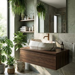 Umywalka Nablatowa ZOE Travo Beżowy