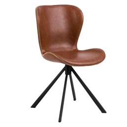 Krzesło BATILDA RETRO CROSS Czarny/Brandy