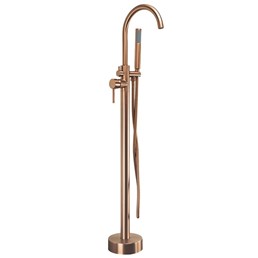 Bateria Wannowa Podłogowa LUNGO Miedź Szczotkowana